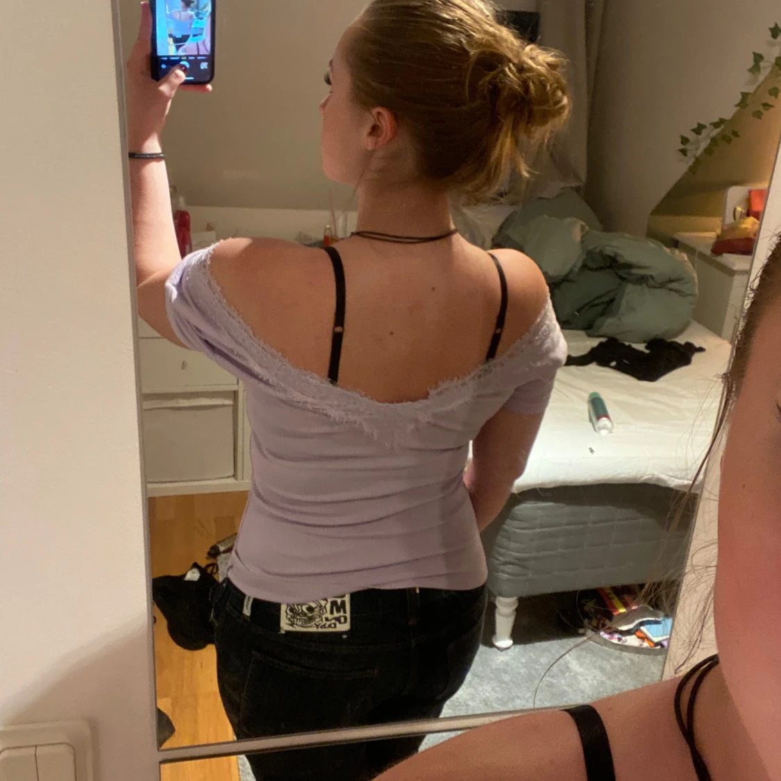 Lila spets tröja - 4