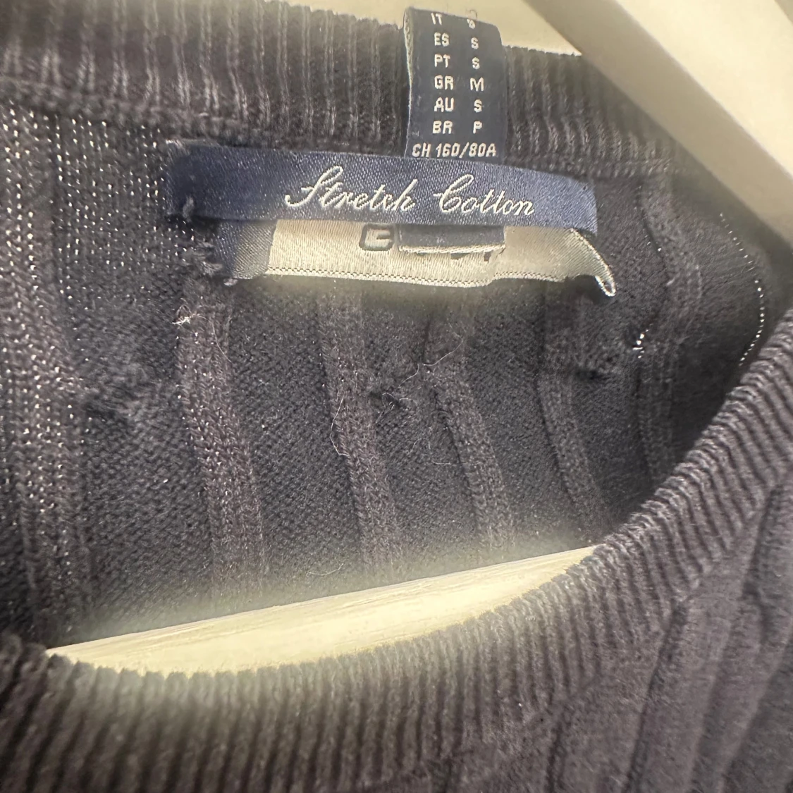 Mörkblå gant tröja  - 1