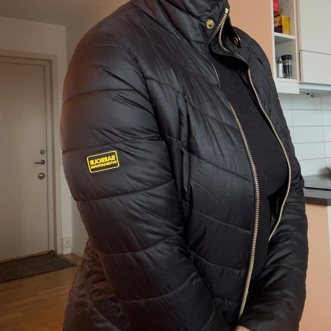 Barbour svart dunjacka - 1