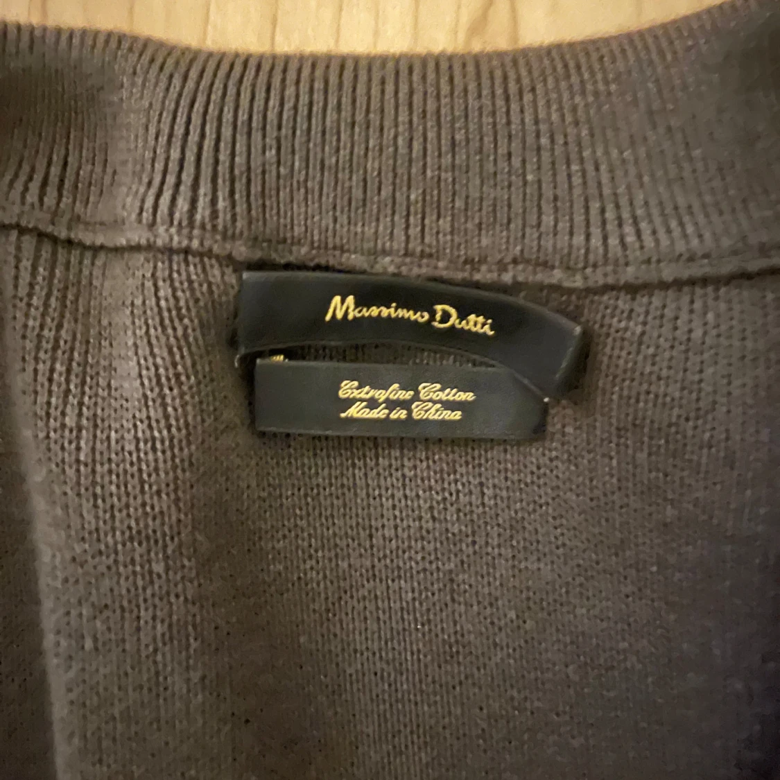 Mörkgrå Massimo Dutti cardigan - 1
