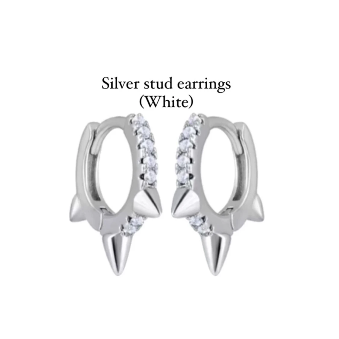 Silver nit örhängen