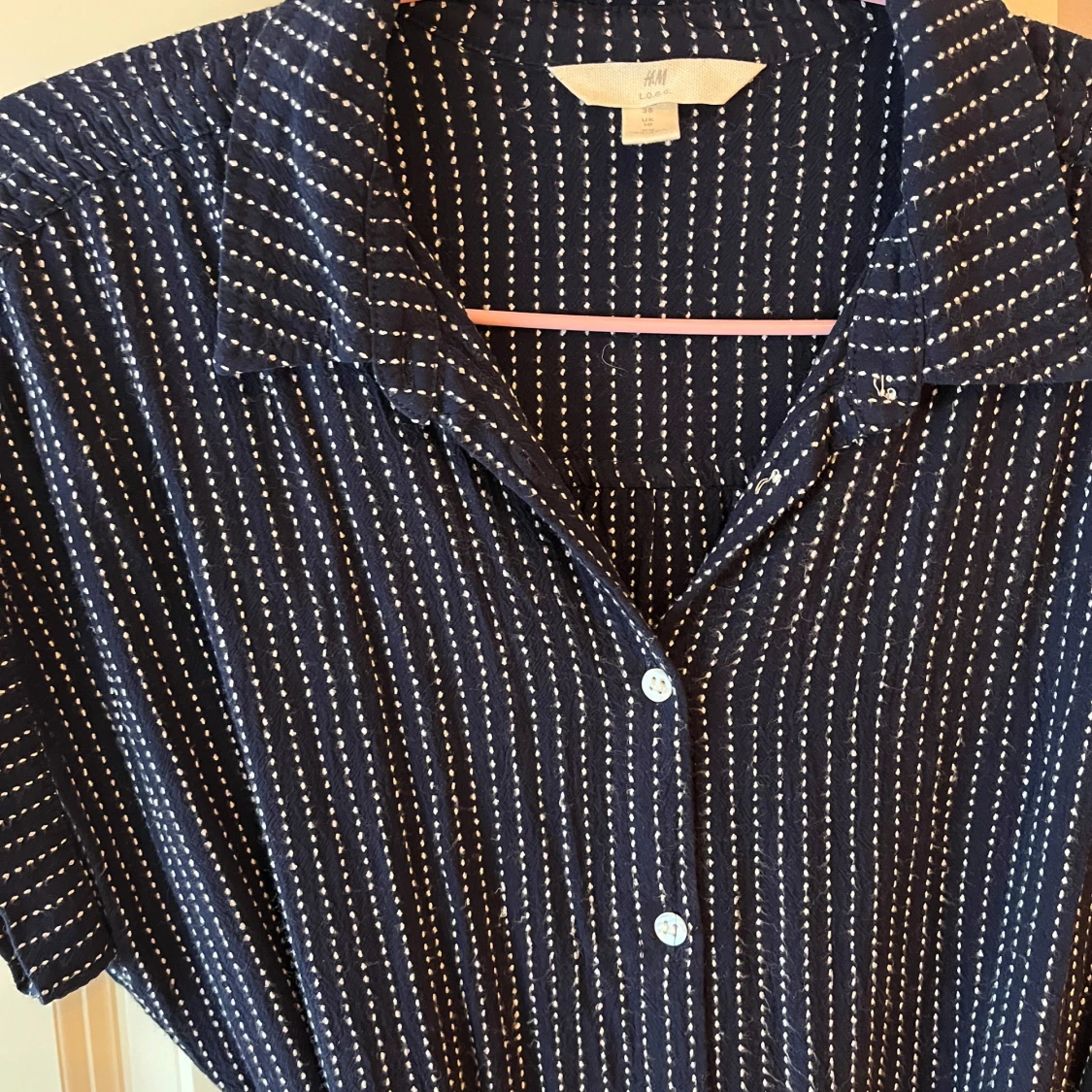 Mörkblå randig kkönning från H&M - 91