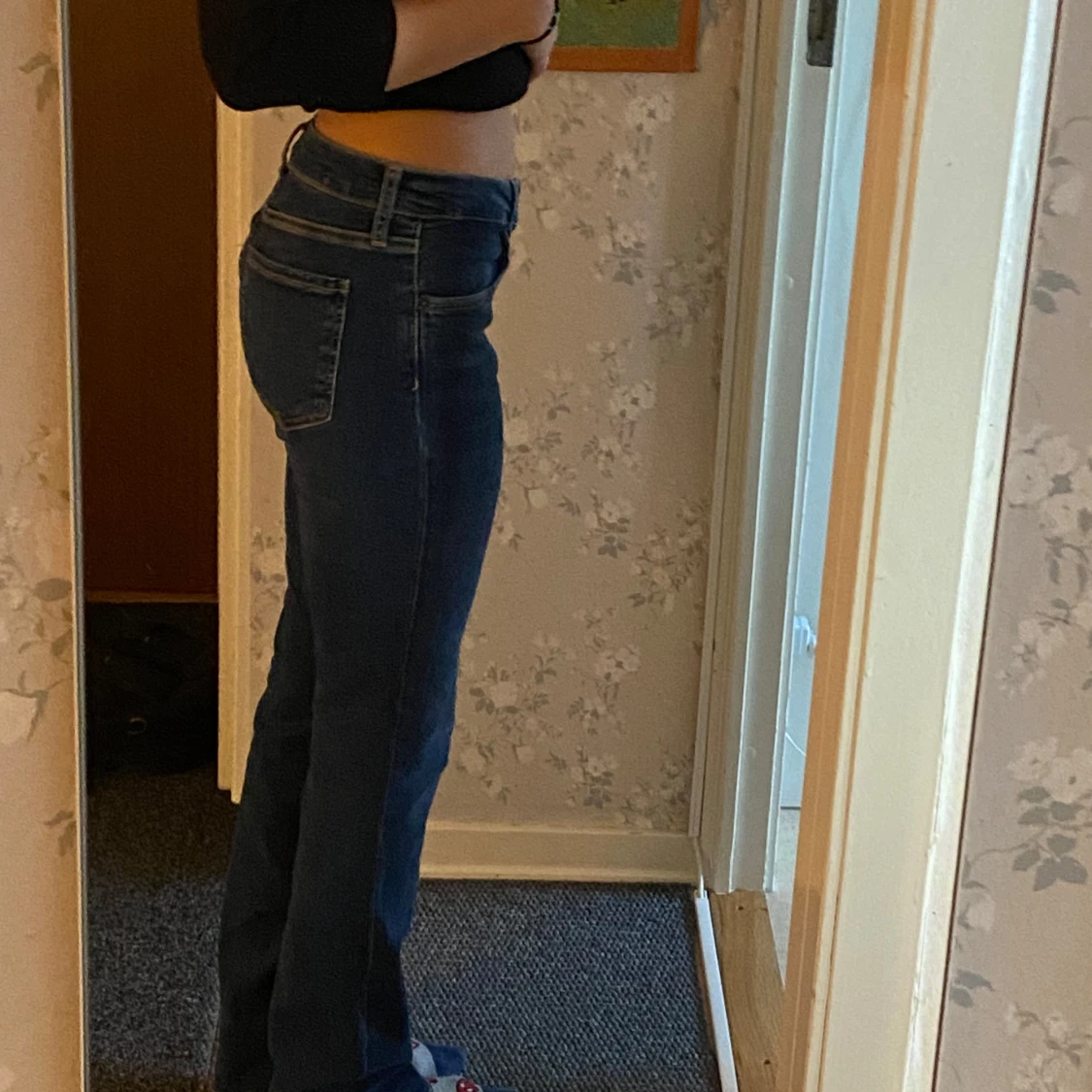 Blå bootcut jeans från Zara - 91