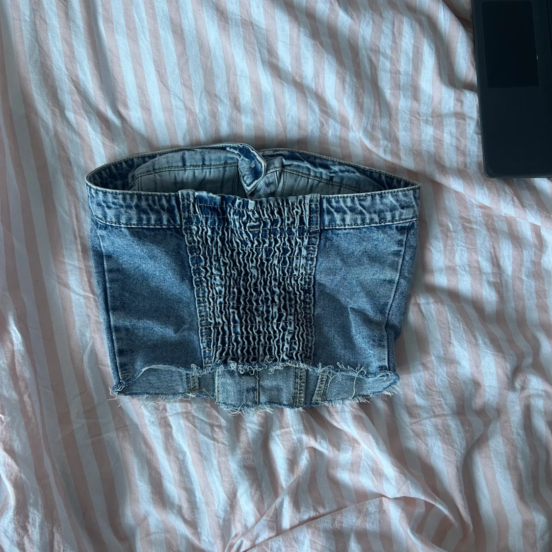 Jeanstopp med knappar - 90