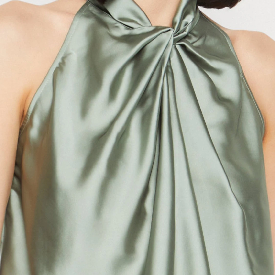 Ljusgrönt satin linne  - 93