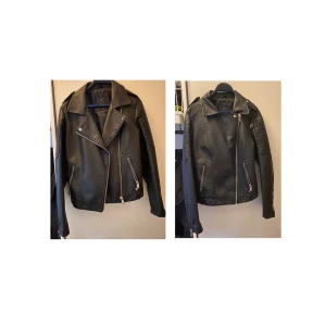 Skinnjacka i skinnimitation syr 38 - Vår/hödt/sommar skinnjacka storlek 38