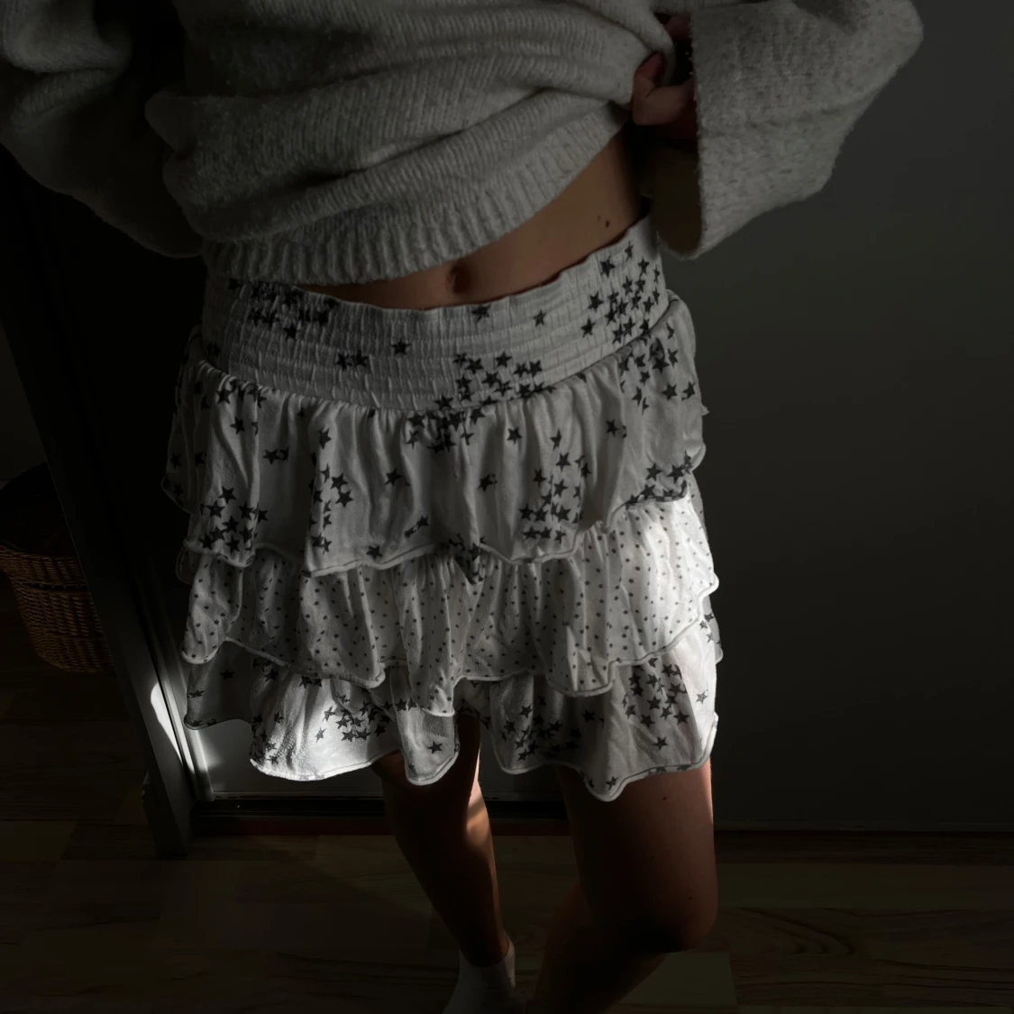 Volang kjol med stjärnor