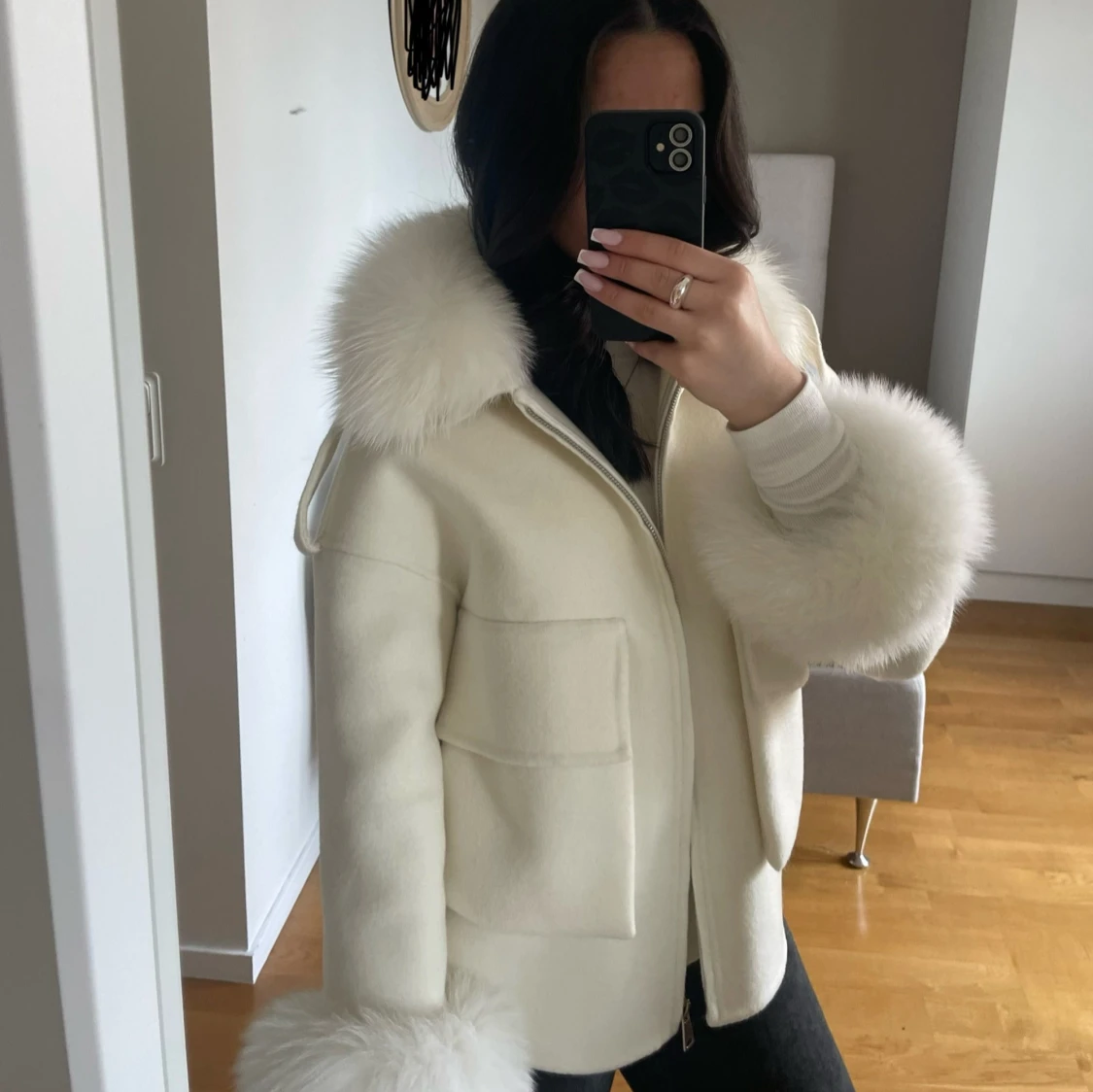 Vit kappa från Bello Jackets - 90