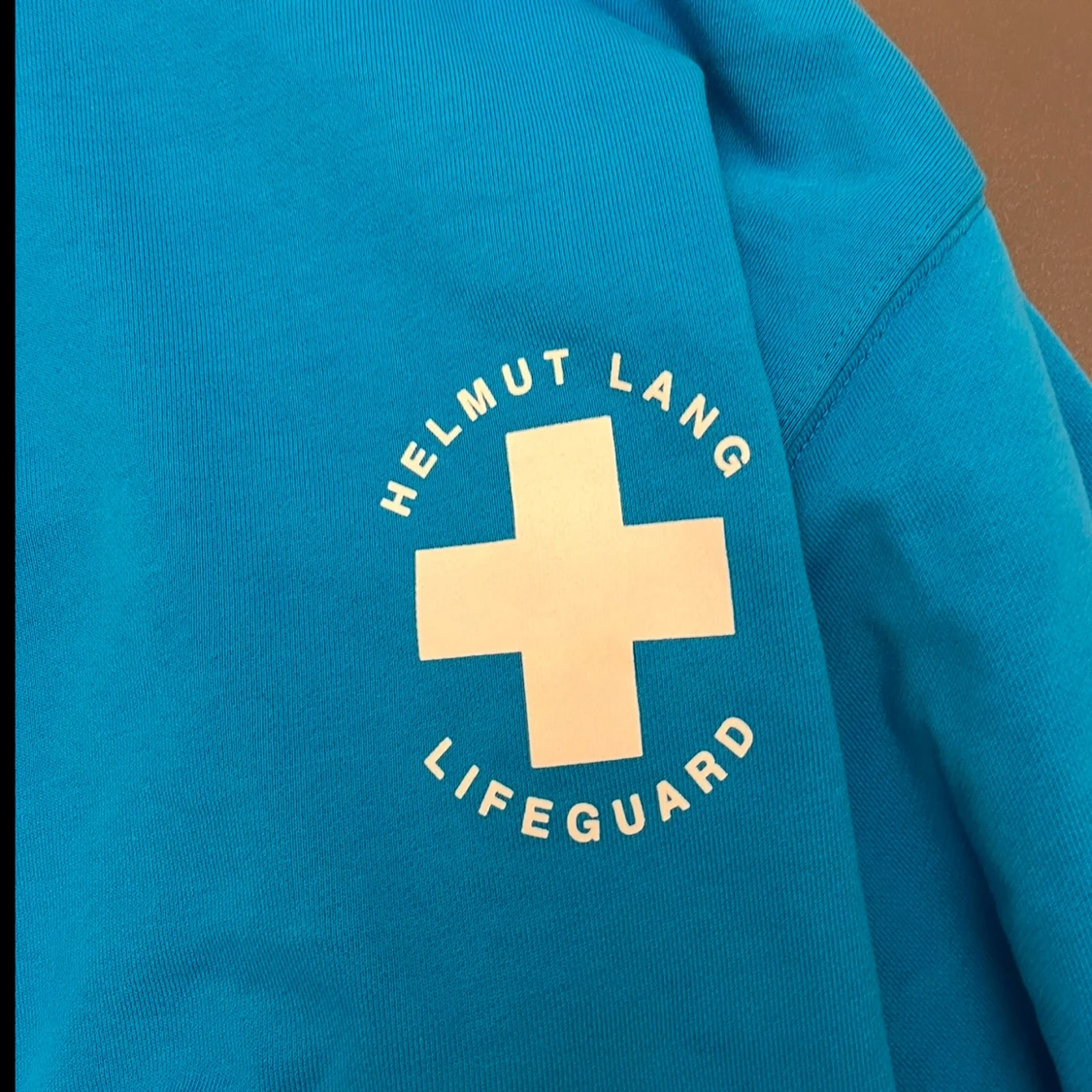 Blå hoodie från Helmut Lang - 2