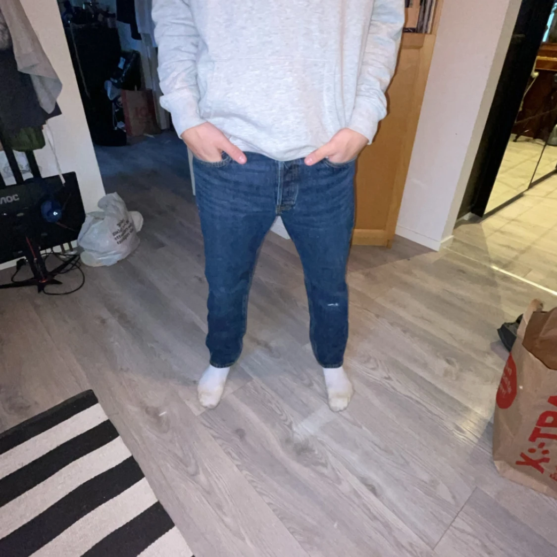 Blå jeansbyxor Relaxed/Chris - 90