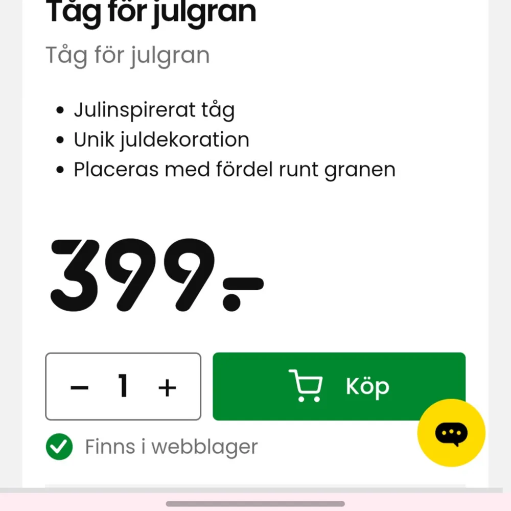 Detta charmiga julinspirerade tåg från Rusta är den perfekta dekorationen för att placeras runt julgranen. Tåget är rött och grönt med detaljer i guld och har små tomtar och julklappar som passagerare. Det ger en mysig och festlig känsla till ditt hem under julen.  (Oanvänd pga den var för stor under våran gran). Övrigt.