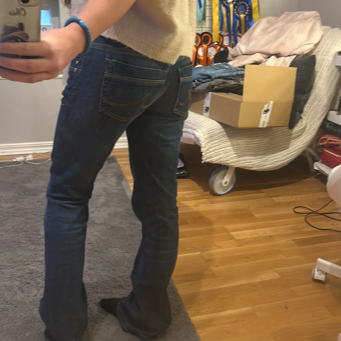 Blå bootcut jeans från LTB - 90
