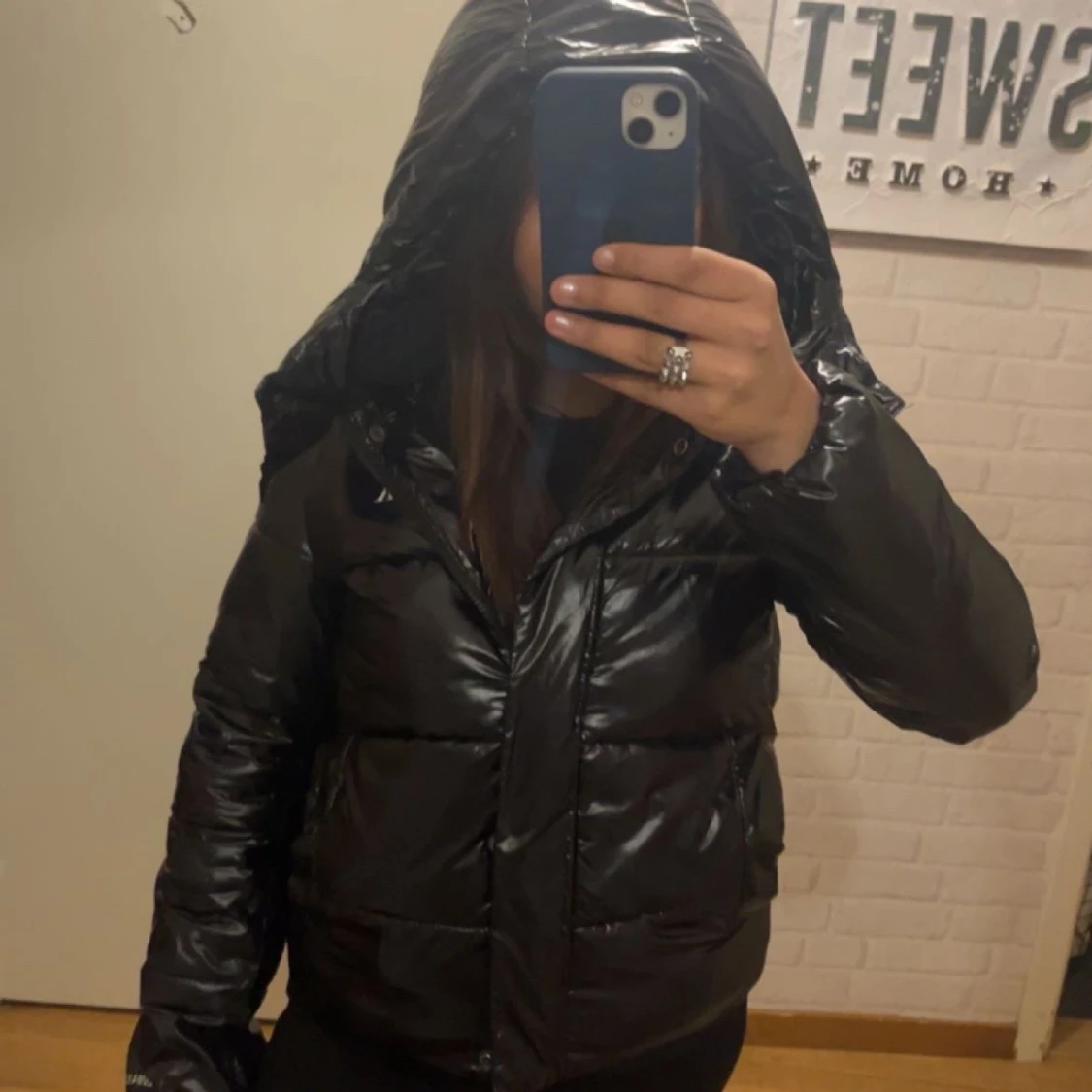 Svart glansig dunjacka från Calvin Klein Jeans - 90