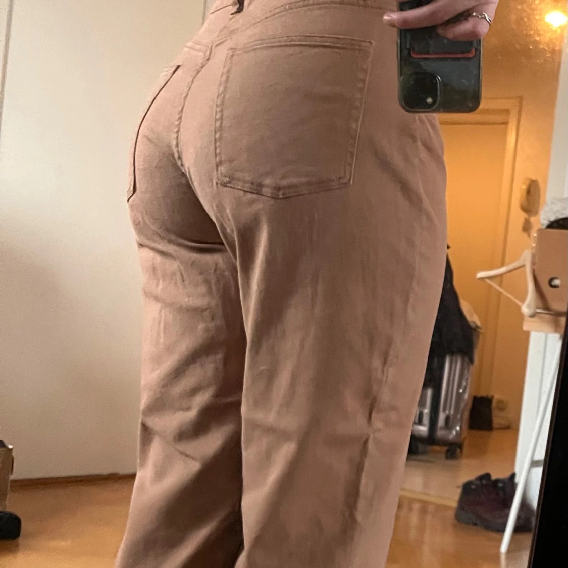 Beige jeansbyxor - 3