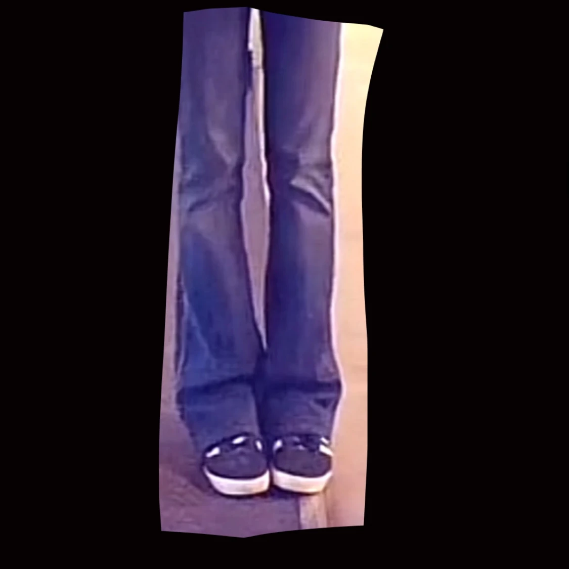 Blå lågmidjade bootcut jeans från Diesel