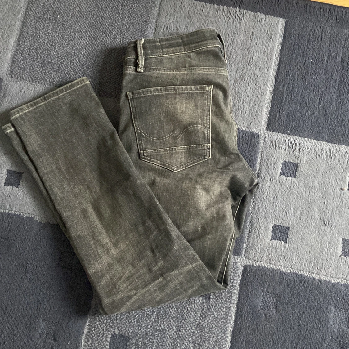 Grå jeans med slim straight fit 30/32 - 1