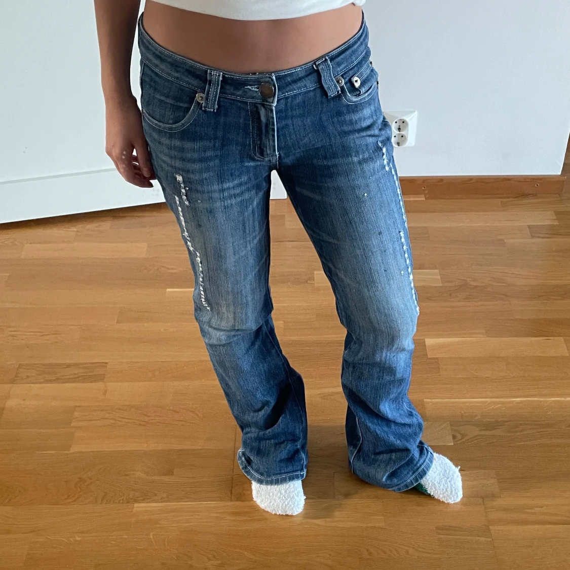 Lågmidjade jeans