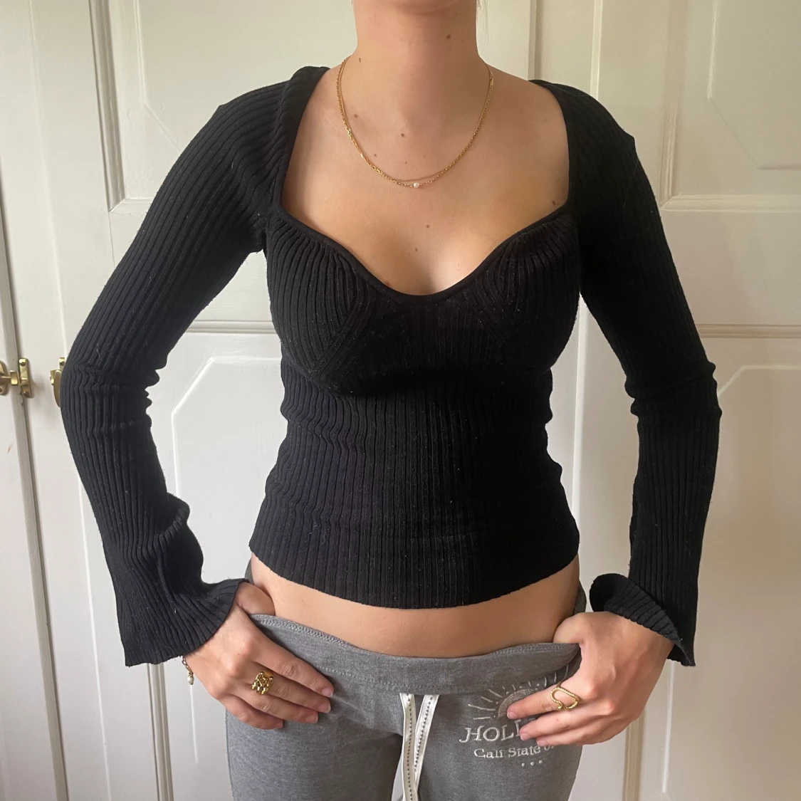 Skitsnygg tröja med utsvängda ärmar  - 90