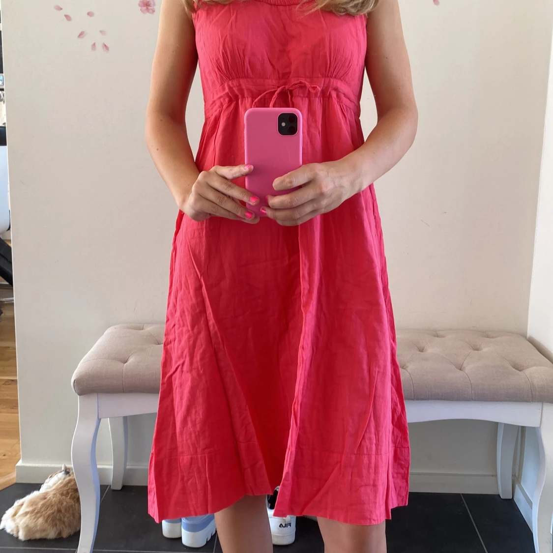 Röd sommarklänning - 1