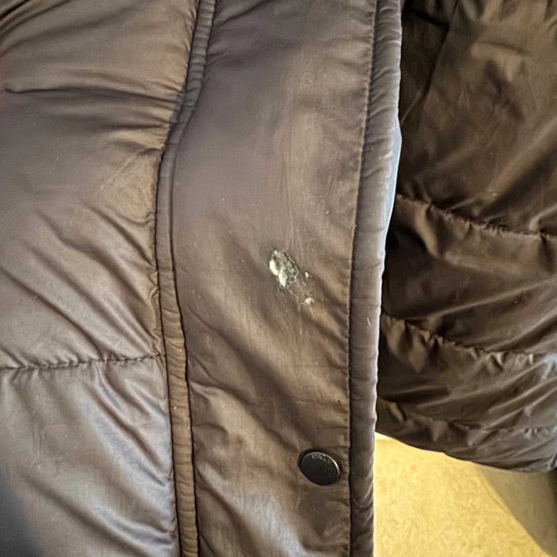 Lång svart vinterjacka - 91