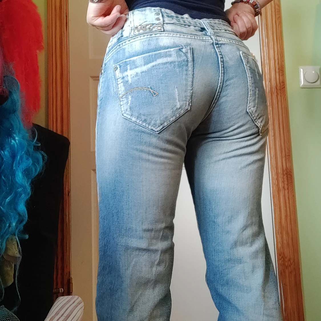 Ljusblå jeans  - 92