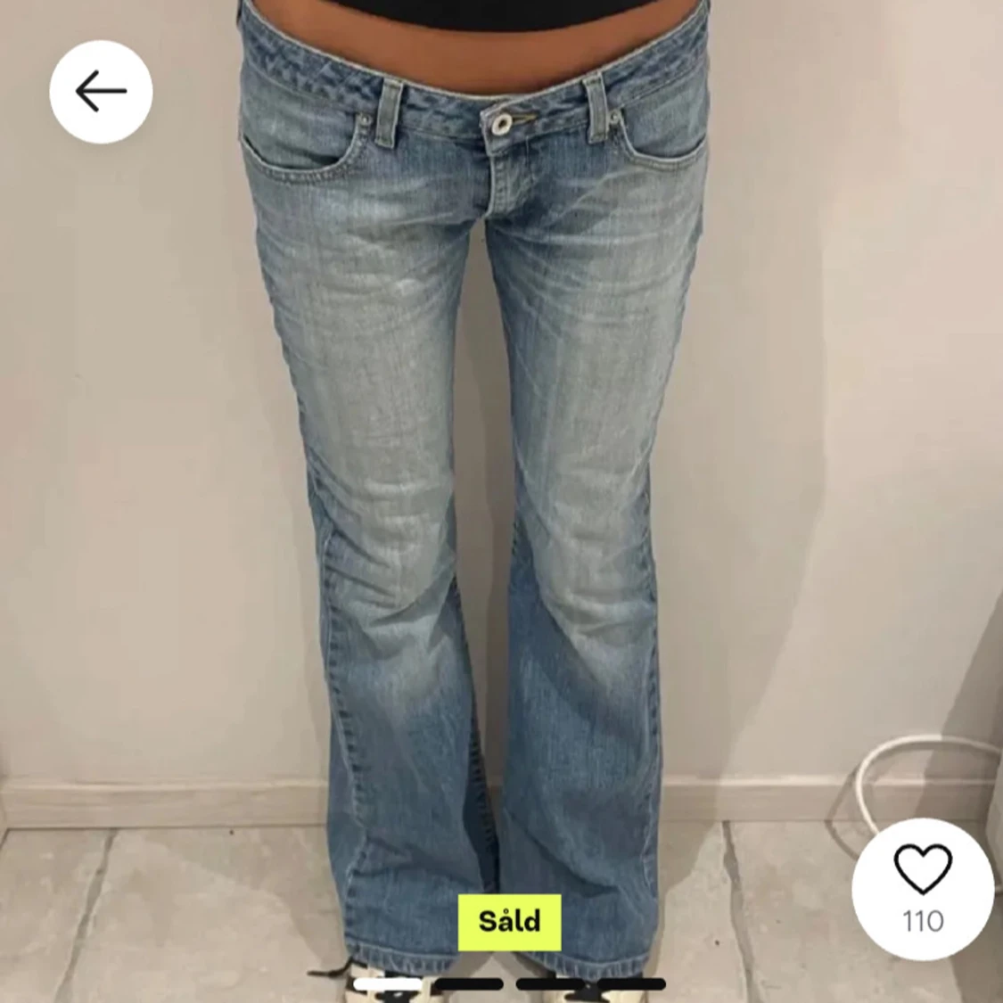 Blå bootcut jeans från Big Star