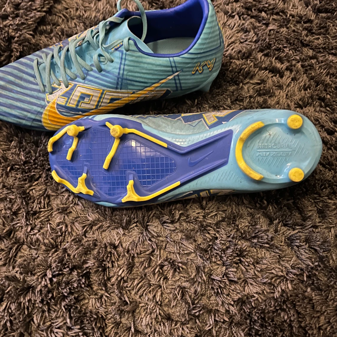 Nike Mercurial acedemy blå/gul - 3