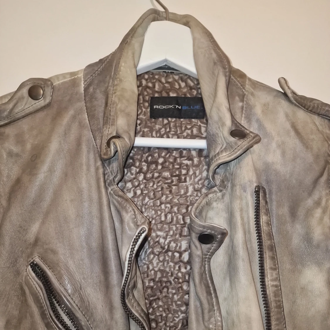 Grå skinnjacka från Rock'n Blue - 1