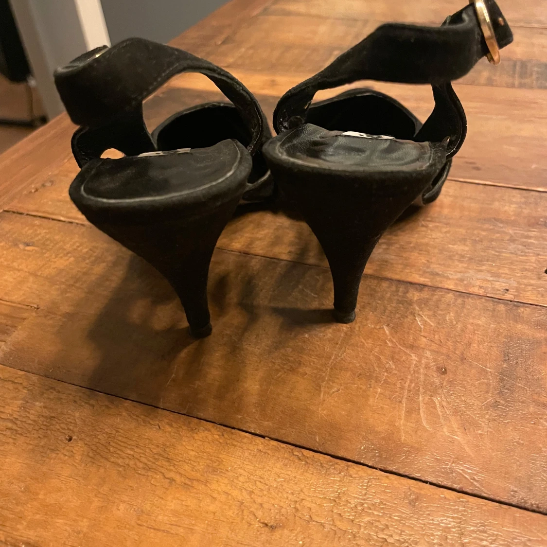 Svarta mockapumps med klack - 91