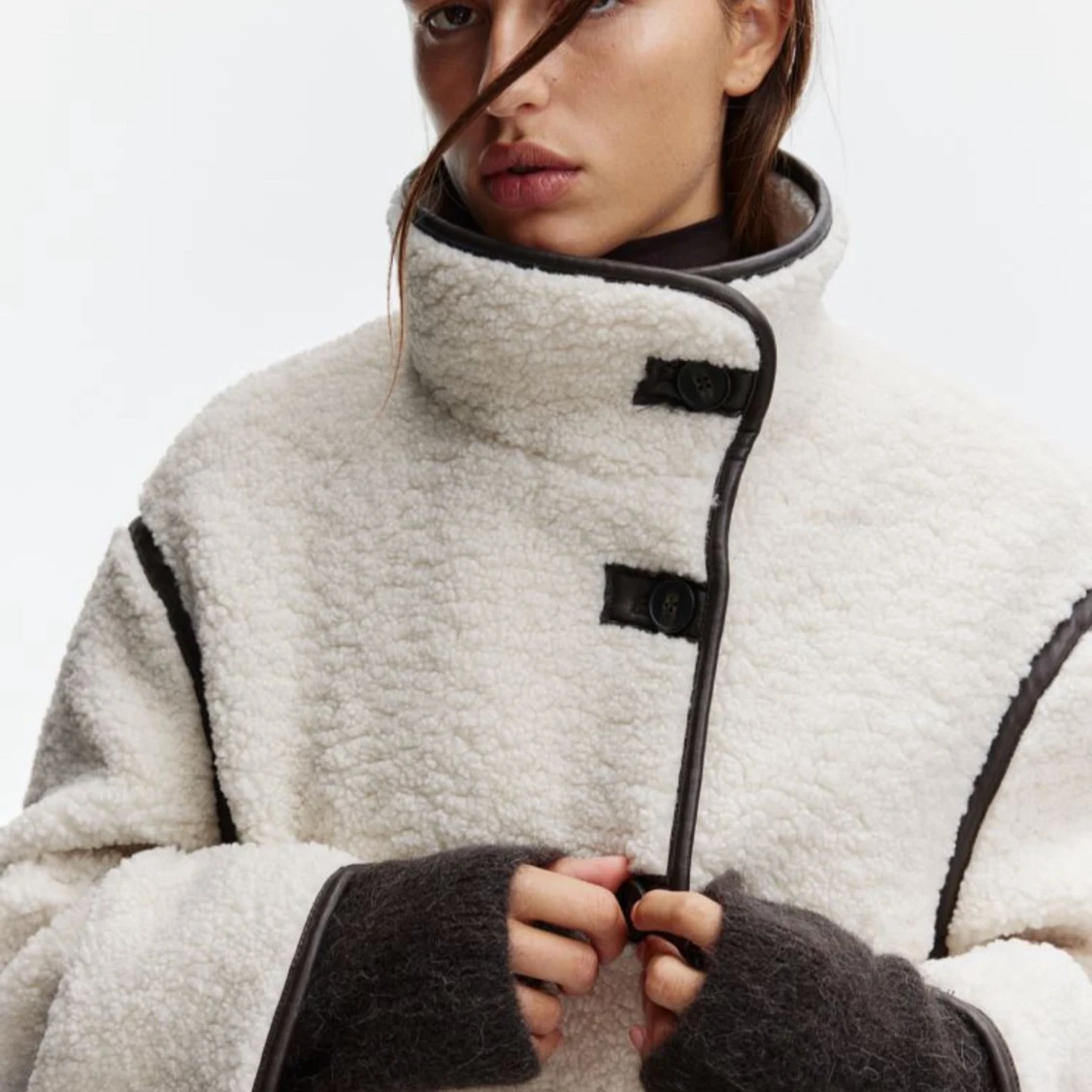 Vit teddyjacka HM!! - 91