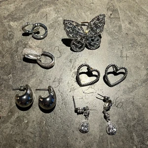 Smyckeskollektion med örhängen och brosch - Säljer alla för 100