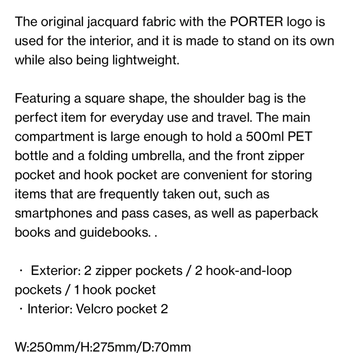 Porter Shoulder Bag - 92
