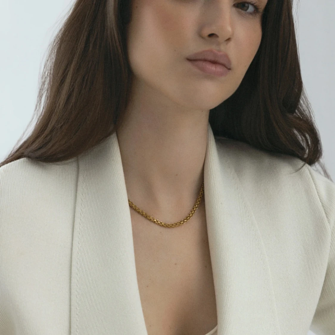 Elegant guldarmband och halsband från Mockberg - 92