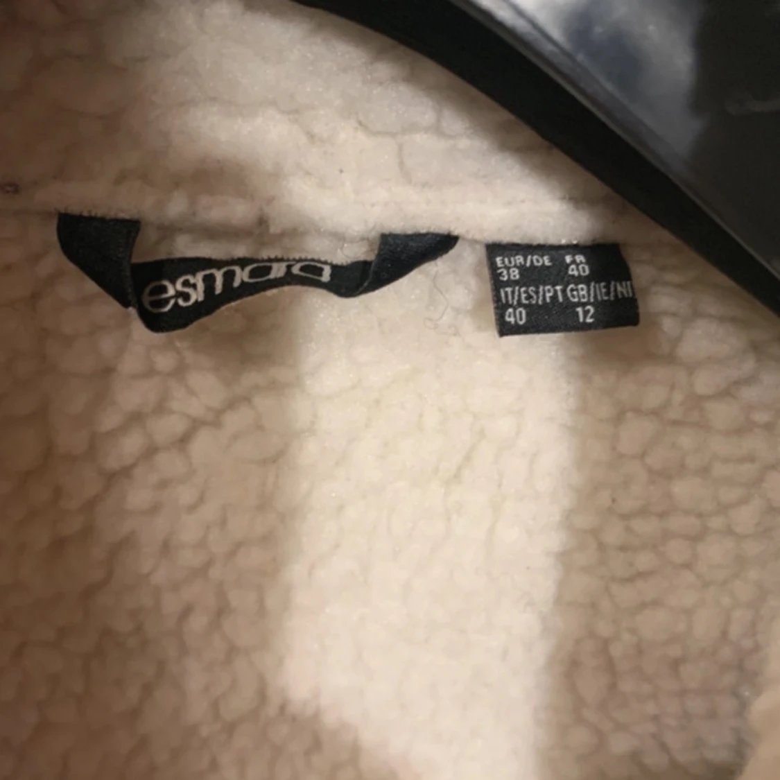 Grå vit Teddy jacka  - 93