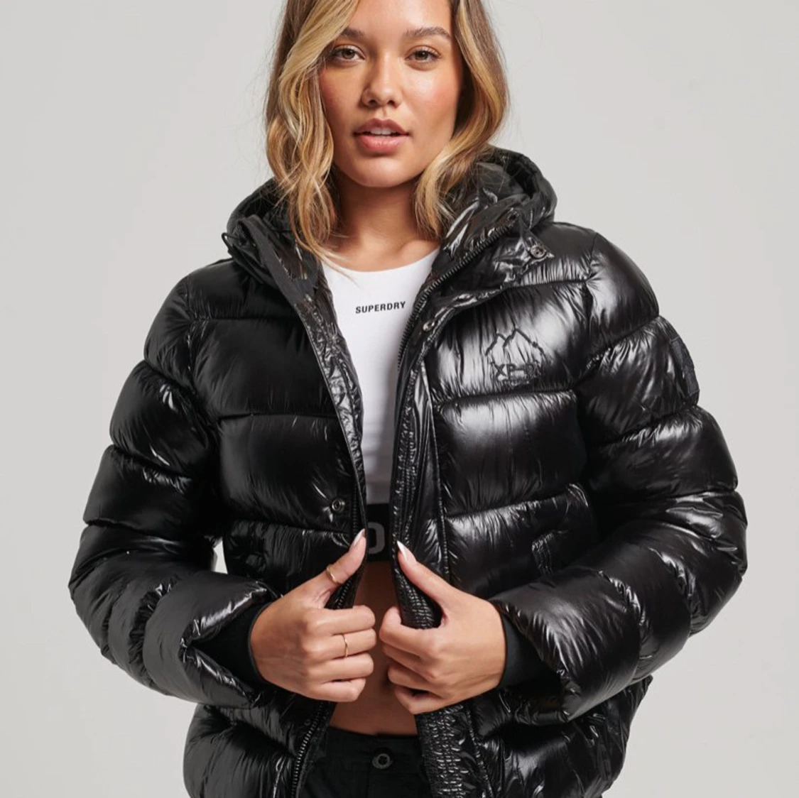 Svart superdry jacka