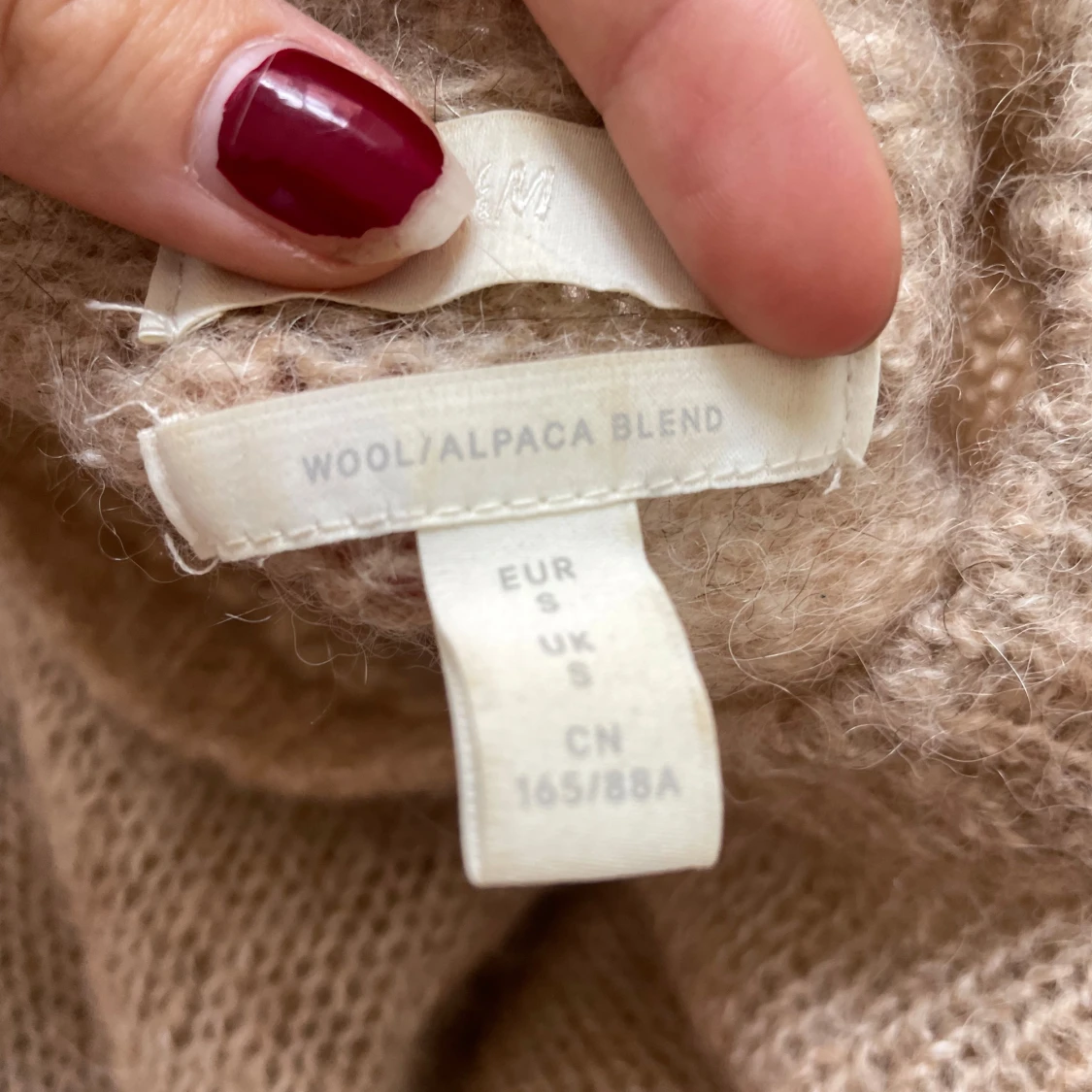 Beige Stickad tröja  - 91