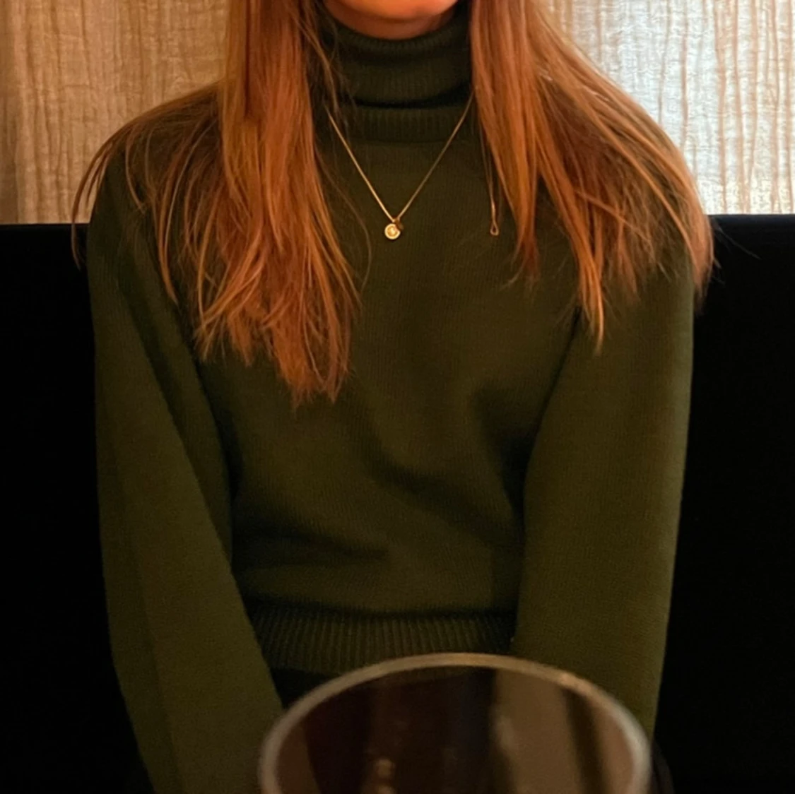 Olivgrön polotröja - 90