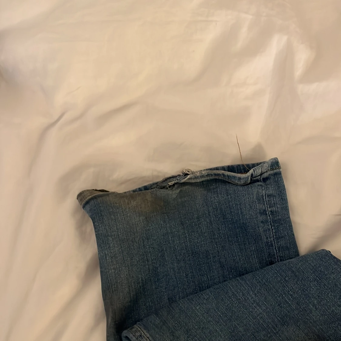Blå bootcut jeans från Zara - 2