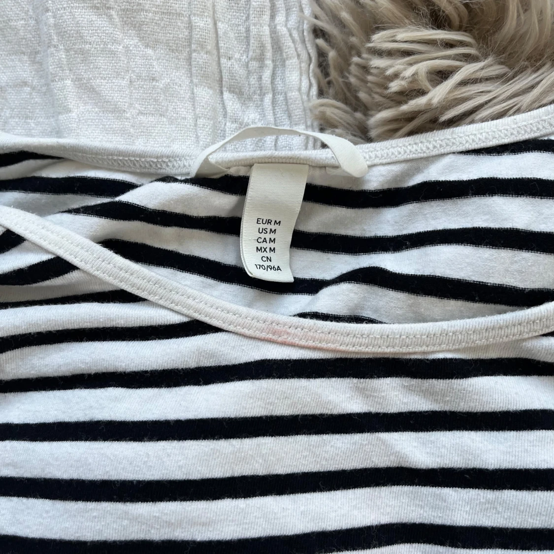 Randig långärmad topp - 1