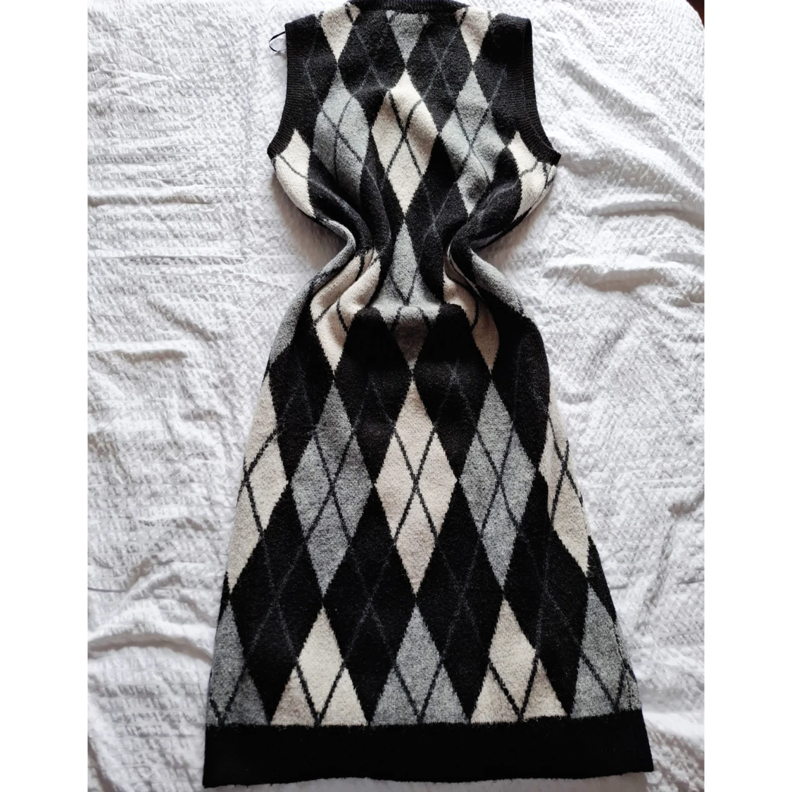 Stickad maxiklänning - 90