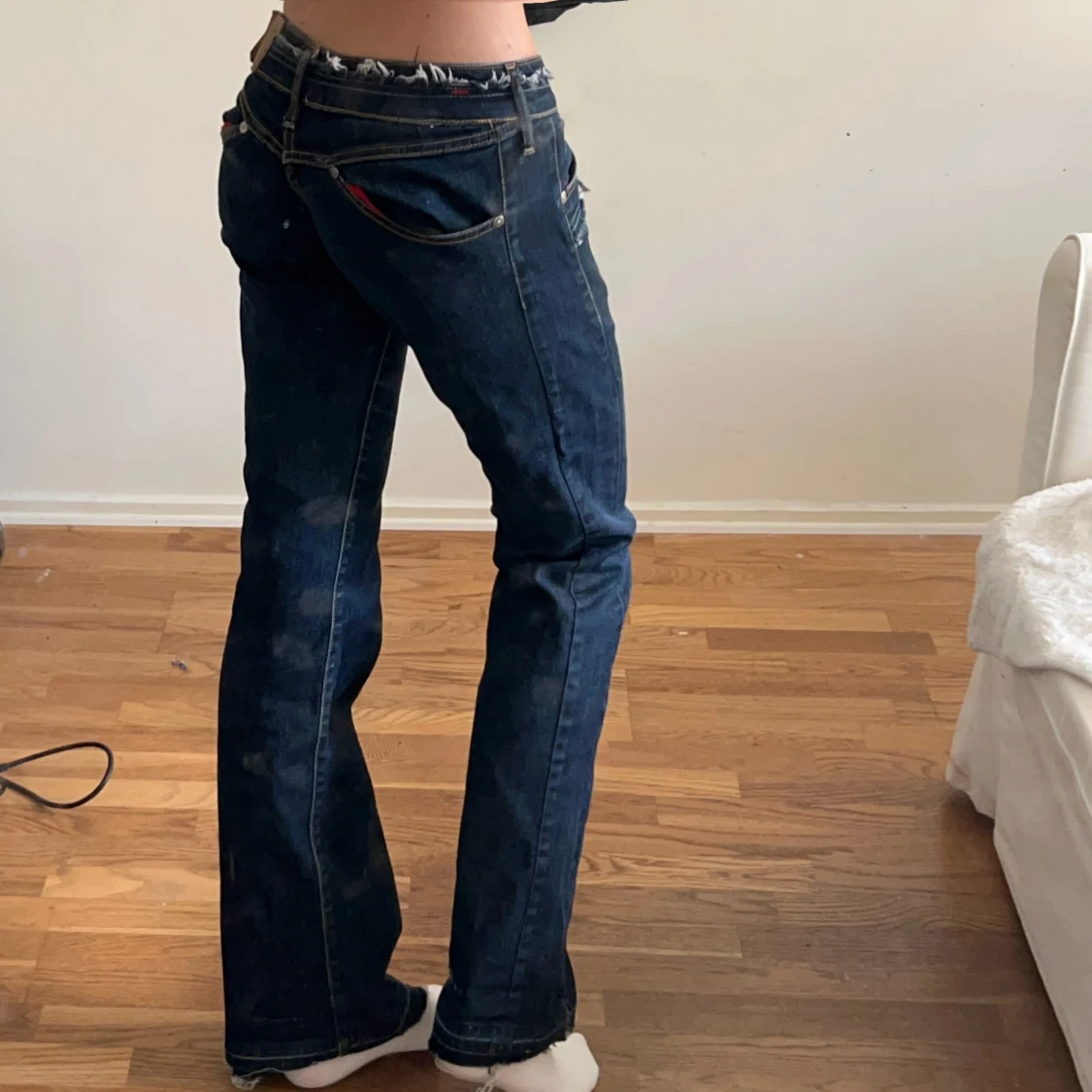 Lågmidjade bootcut jeans - 90