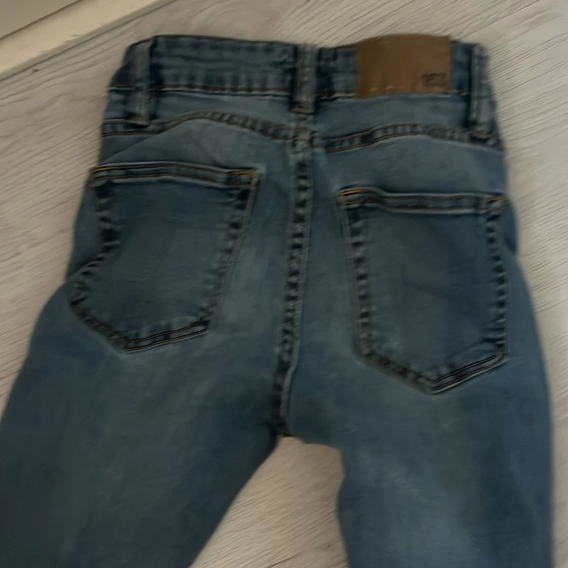 Blå skinny jeans från 157 - 1