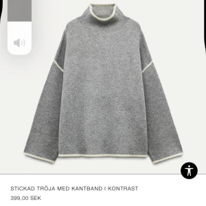 Stickad tröja  - Stickad tröja från Zara, använd 2 gånger bara! Som helt ny 😊väldigt skön och sticks inte. 