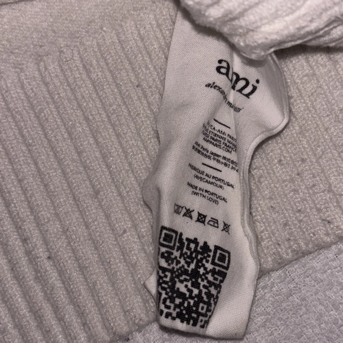 Vit stickad tröja från Ami - 2