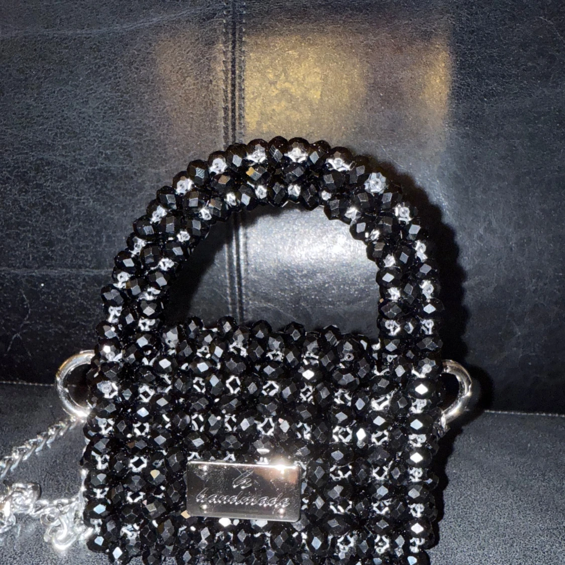 “Black glittery handbag - 4