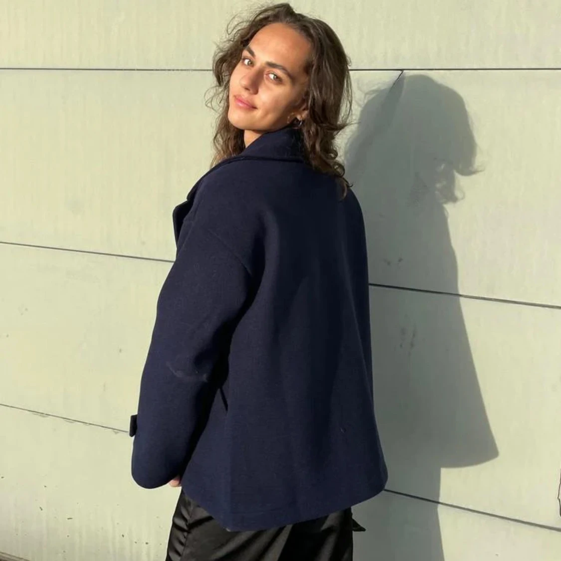 Marin blå kappa - 91