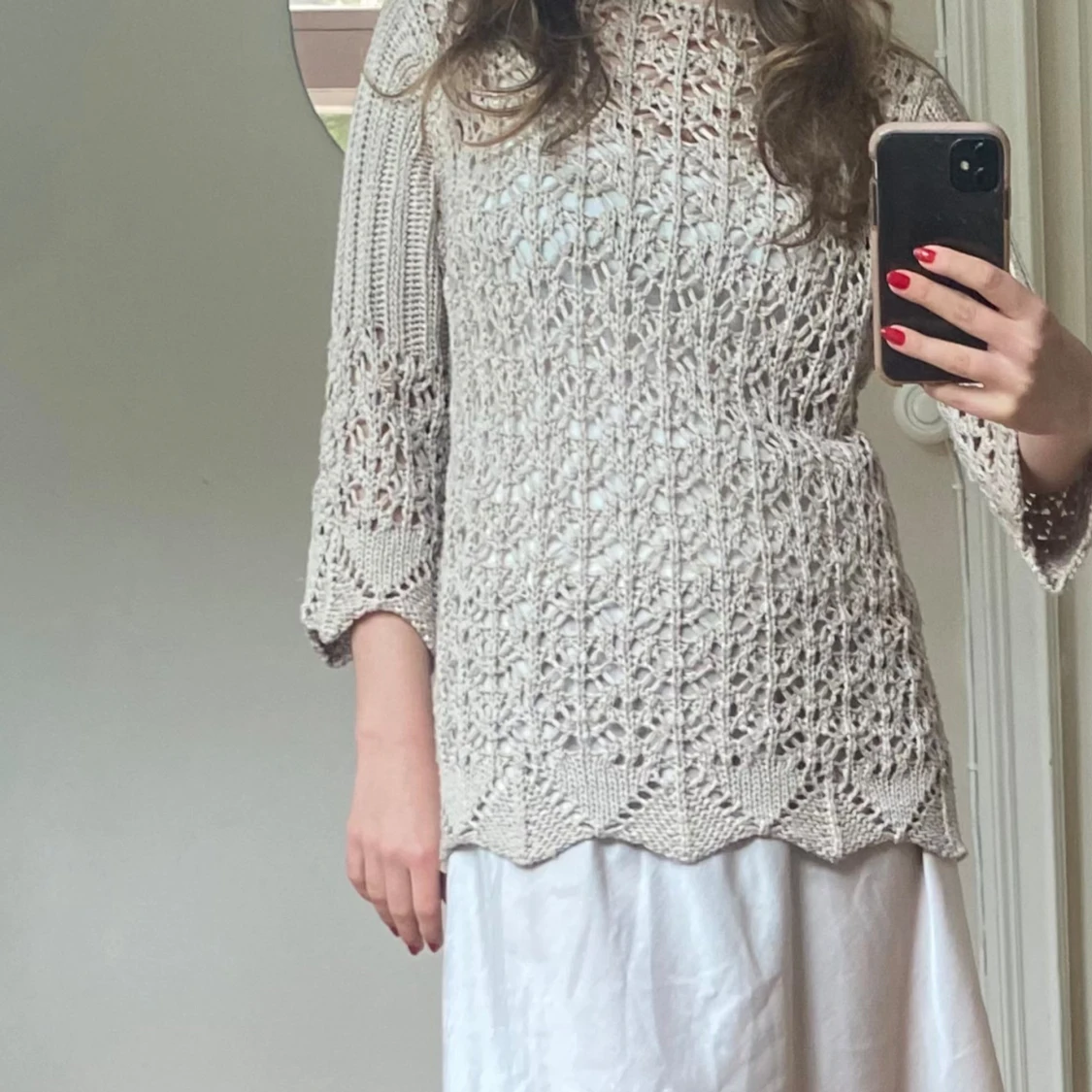 söt virkad topp🫶 - 90