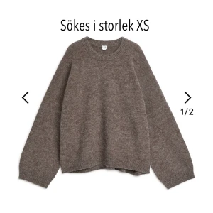 Sökes i storlek XS! - Söker denna stickade tröja från Arket i storlek XS.