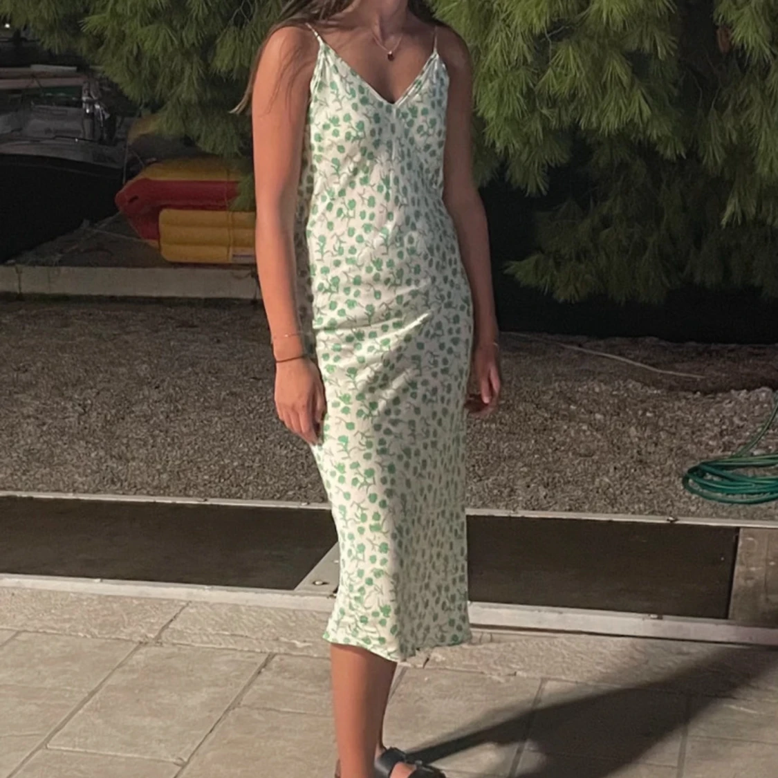 Blommig klänning från Zara