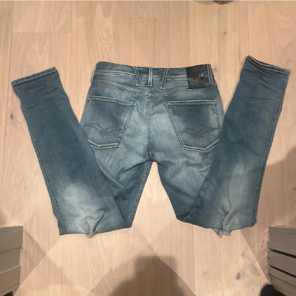 Blå Replay anbass jeans - 1